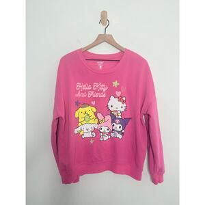 Hello Kitty and Friends Pink Crewneck Sweatshirt